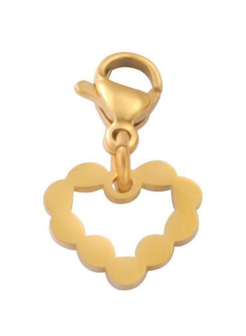 كاف كريشنس قلادة ساحرة، من الفولاذ المقاوم للصدأ مطلي بالذهب عيار 18 قيراط، تصميم صدفي للسوار والسلسلة - Image 1