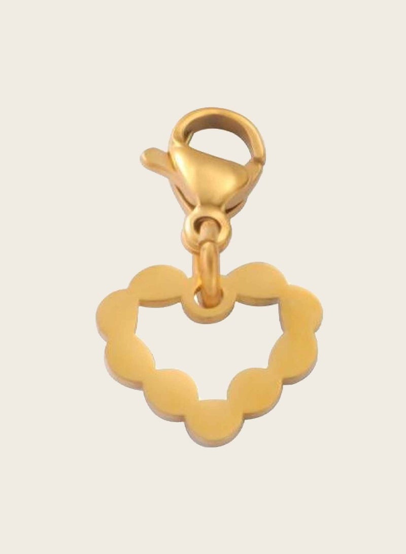 كاف كريشنس قلادة ساحرة، من الفولاذ المقاوم للصدأ مطلي بالذهب عيار 18 قيراط، تصميم صدفي للسوار والسلسلة - Image 2