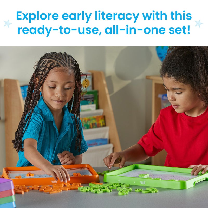 hand2mind Alphabet Word Work Small Group Set, Lowercase Magnetic Letters, Magnetic Letter Trays, Phonics Manipulatives, Phonemic Awareness Activities, Science of Reading Classroom Materials (Set of 6) - Image 5