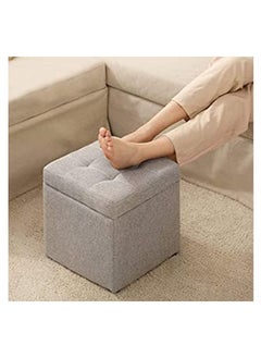 Ottoman Storage Foot Stool Footrest Stool Multifunction Storage Box Bench Seat Footrest Toy Box Shoe Change Chair Bench