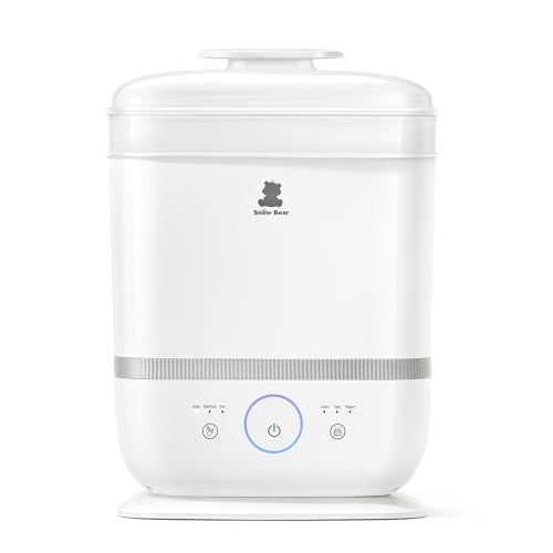 Snow Bear Baby Bottle Sterilizer and Dryer with Touchscreen 6in1 Steam Bottle Sterilizer for Baby Bottles Pacifier Breast Pump Part 13 Bottles ExtraLarge Capacity for Fast Drying Baby Essential - Image 1