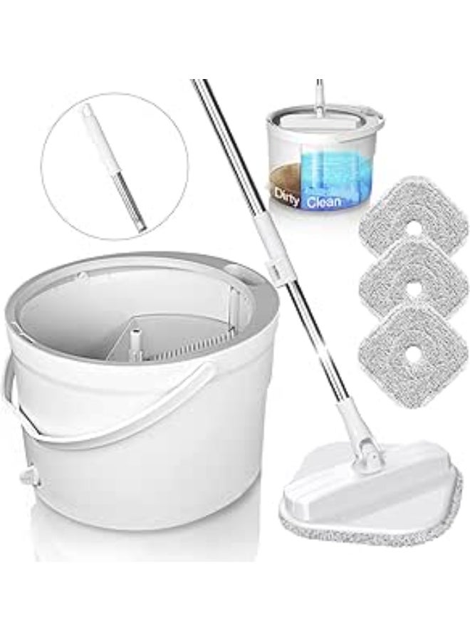 جردل مدور عملي للتنظيف والعصر – تصميم مبتكر وسهل التخزين T - Image 1