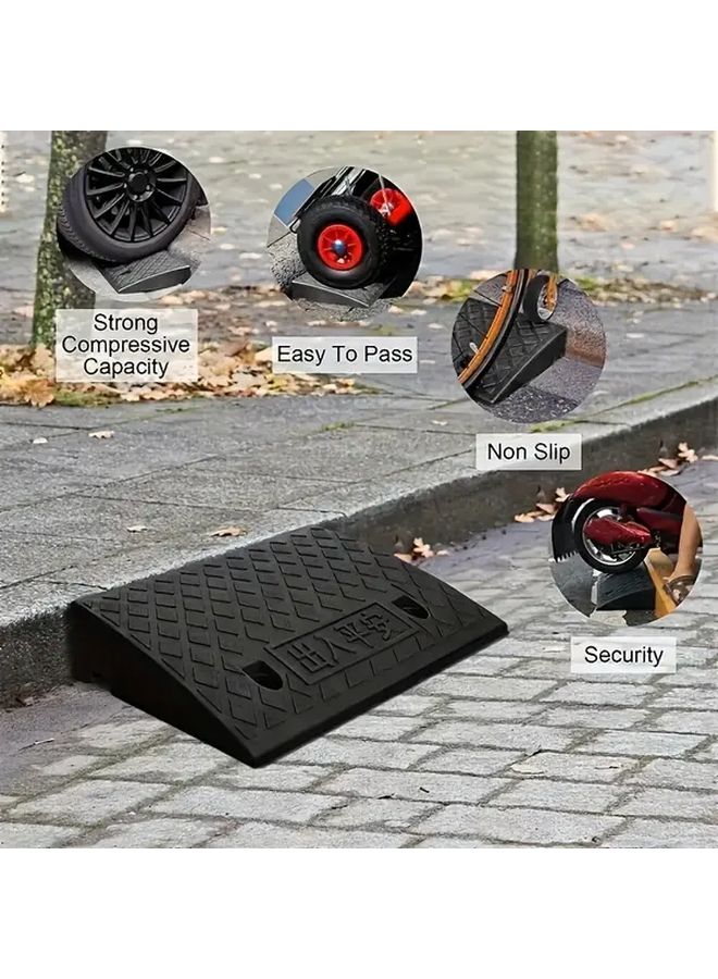 1 Pack Thickened Heavy Duty Portable Car Ramps With Bolt On Fixing Durable Steel Construction Non Slip Surface For Lawn Thresholds Wheelchairs And Pets - Image 5