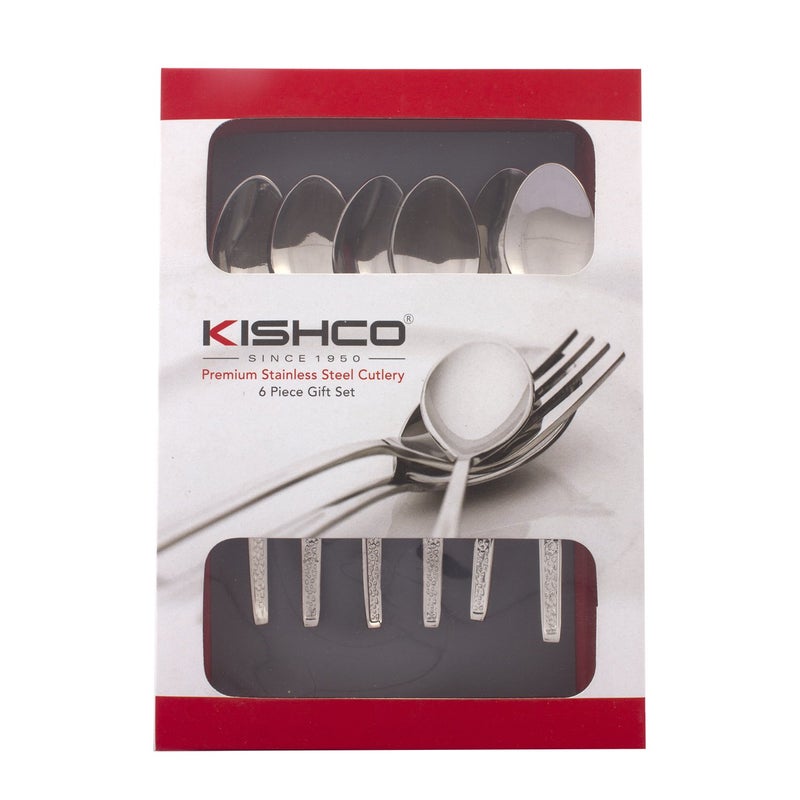 Kishco Parma Stainless Steel Tea Spoon Set - Pack of 6 - Image 5