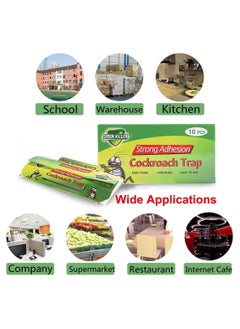 green killer مصيدة الصراصير، قاتل الصراصير، مصيدة لاصقة غير سامة للاستخدام الداخلي، مصيدة غراء الحشرات للصراصير  - Image 2