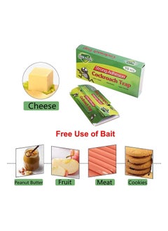 green killer مصيدة الصراصير، قاتل الصراصير، مصيدة لاصقة غير سامة للاستخدام الداخلي، مصيدة غراء الحشرات للصراصير  - Image 3
