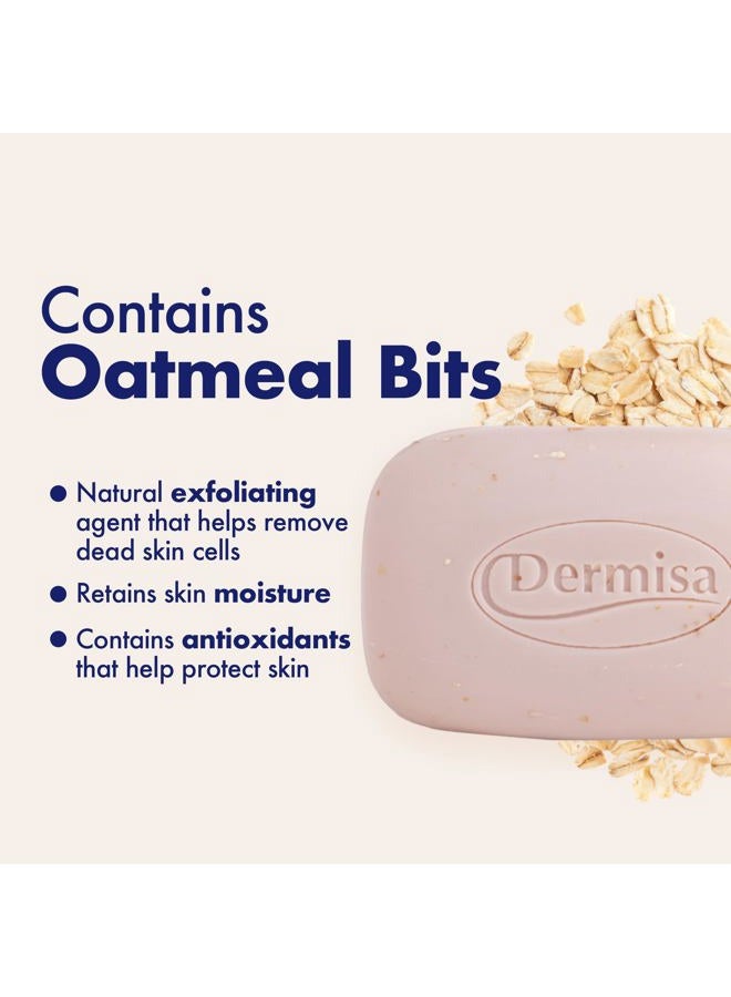 DERMISA Soap Exfoliating Oatmeal, 3 oz, Pack of 3 - Image 4