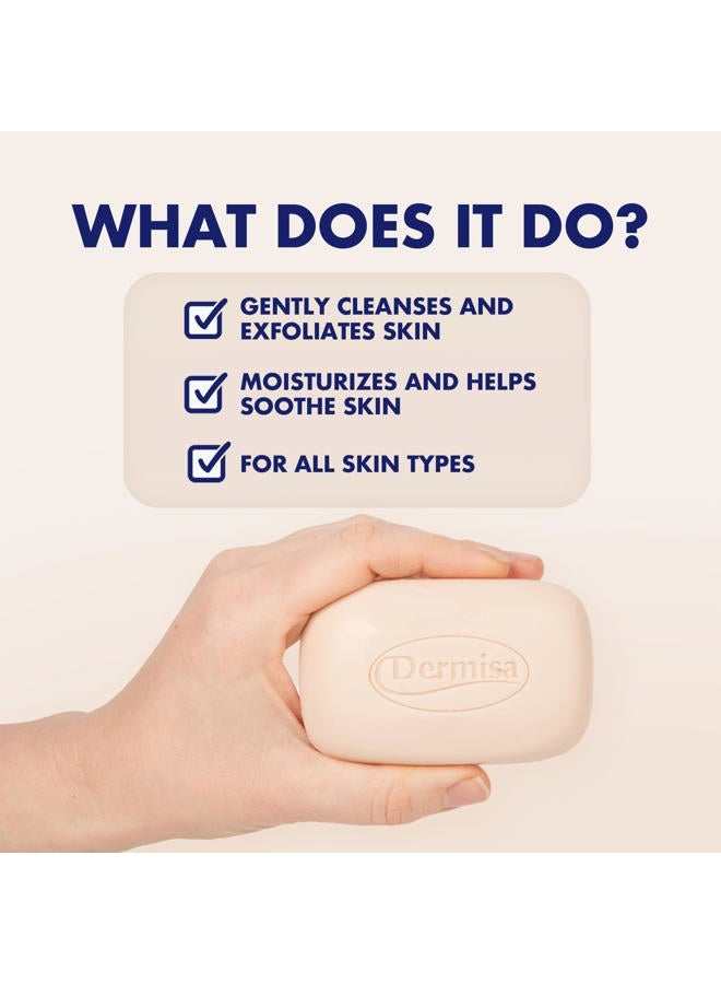 DERMISA Soap Exfoliating Oatmeal, 3 oz, Pack of 3 - Image 2
