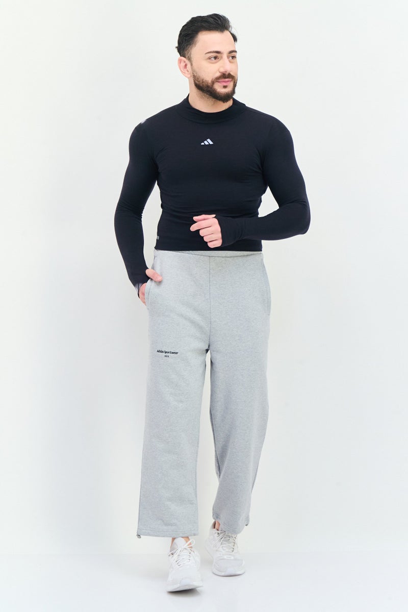 Adidas Men Sportswear Fit  Long Sleeve Running T-Shirt, Black  - Image 2