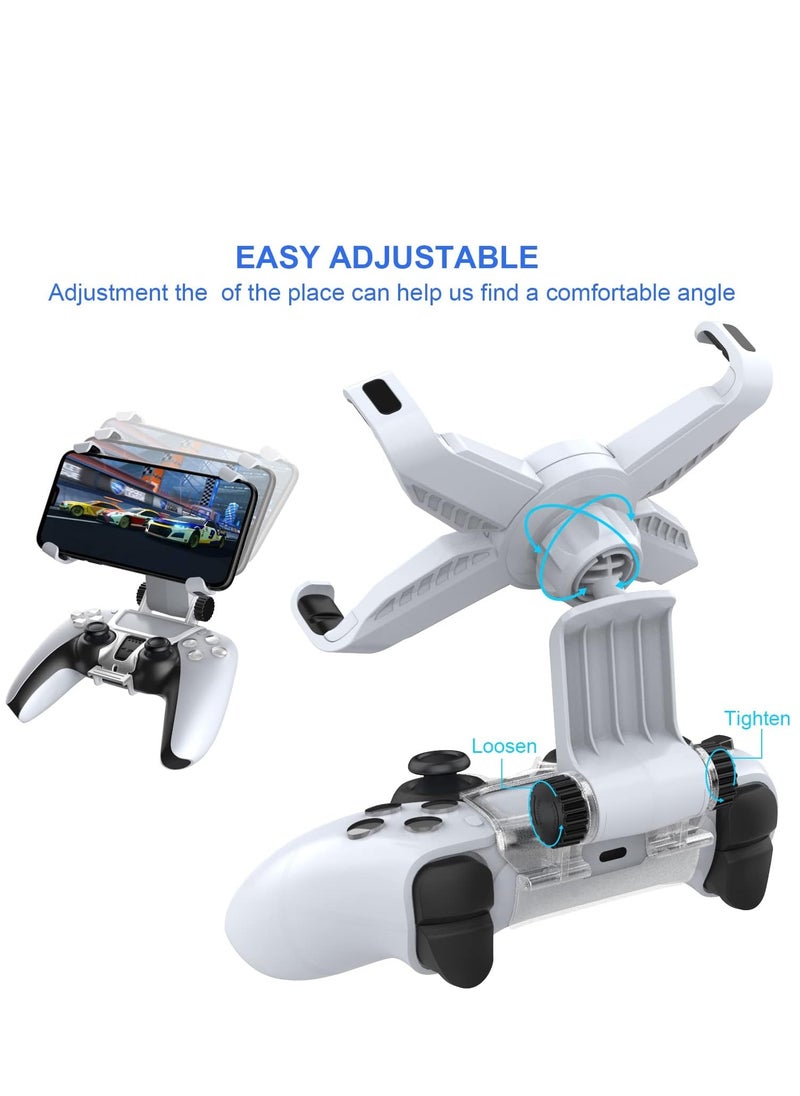 PS5 Controller Mobile Gaming Clip for Playstation 5 Dualsense Controller Remote Play Mobile Phone Holder Clamp Adjustable Phone Mount Clip - pzsku/ZACF1EC948F68BCFD0171Z/45/_/1706604682/85e17c87-a96c-4f1e-ac84-30b6c782b655