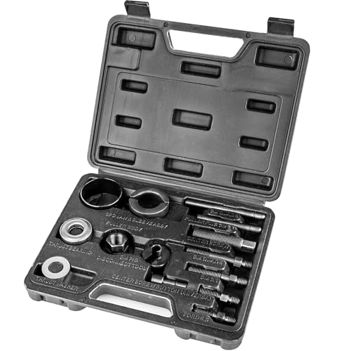 Rpeconu 14PCS Power Steering and Alternator Pulley Tool Kit, Replace Vehicle Steering Pump and Car Repair Tools, Essential Car Repair Tools for Mechanics with Storage Case - Image 1