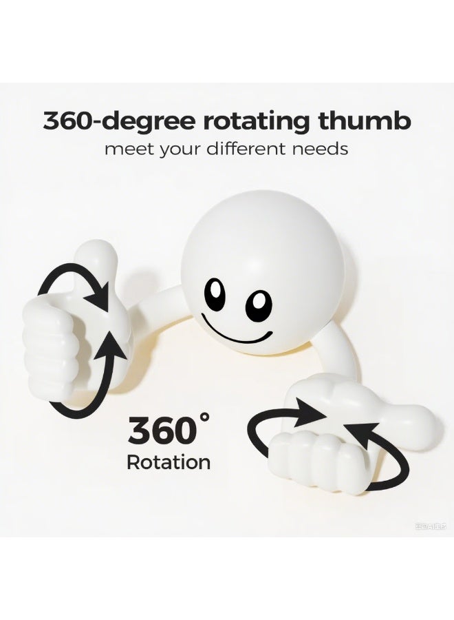 LumiArk Cartoon Smile Thumbs-Up Phone and Tablet Stand  - Image 4