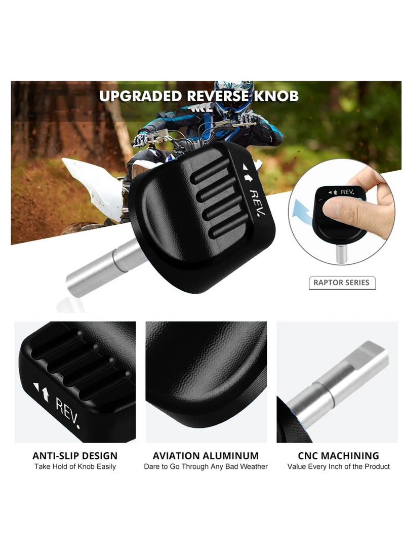 General - CNC Machining Anti-slip design Reverse Knob Compatible with Yamaha Raptor 700 Black - Image 1