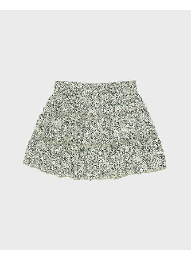Zara Kids' Comfortable Stylish Floral Print Tiered Skirt - Image 1
