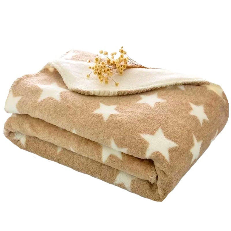 Brandonn Beige Star Polka Wrapping Sheet Cum Swaddle Baby Blanket for Babies(75 Cm X 98 Cm) - Image 5