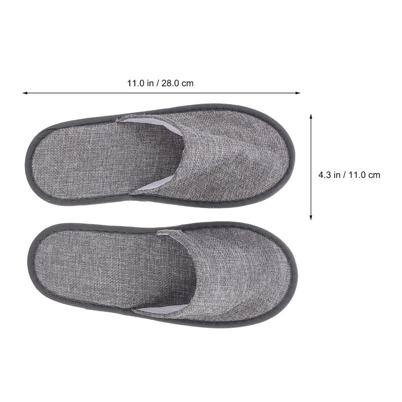 Folding Travel Slippers Non Slip Portable Lightweight Foldable For Hotel Home Spa - Image 3