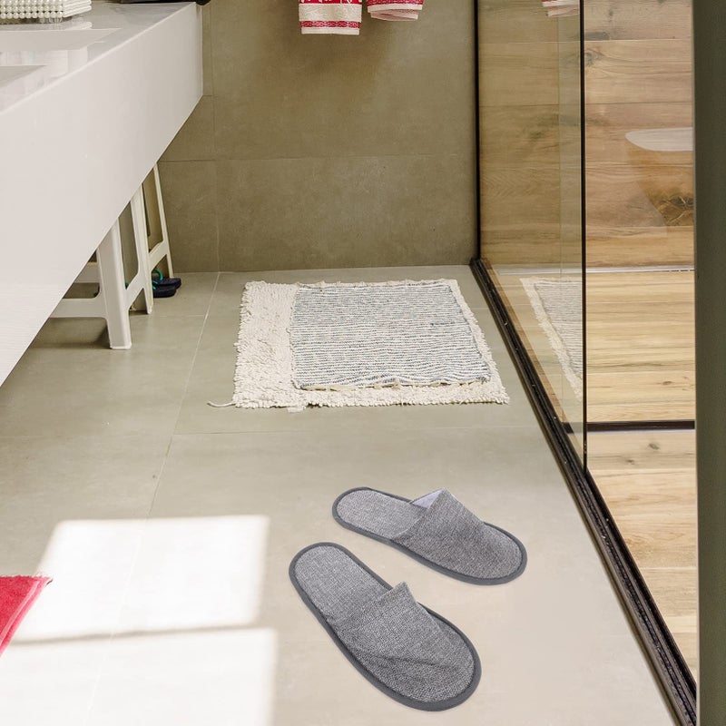 Folding Travel Slippers Non Slip Portable Lightweight Foldable For Hotel Home Spa - Image 4