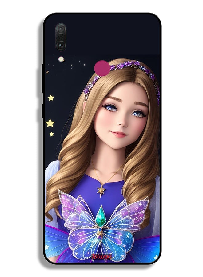 Tolwak Huawei Y9 (2019) Protective Case Cover Cute Butterfly Girl - Image 2