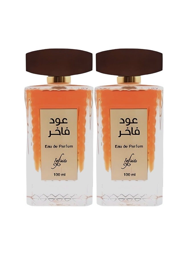 Infinite 2 Pieces Oud Fakhir Perfume 100ml - Image 1