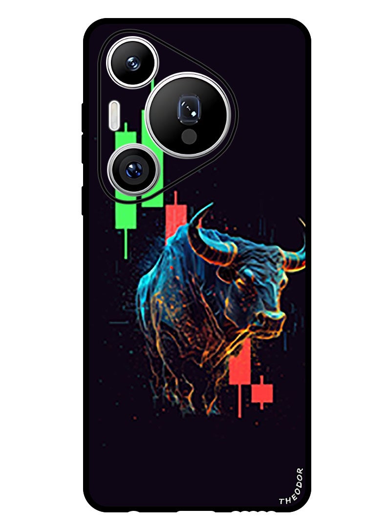 Theodor Protective Case Anti Scratch Shock Proof Bumper Cover For Huawei Pura 70 Pro Plus Forex Bull - Image 1