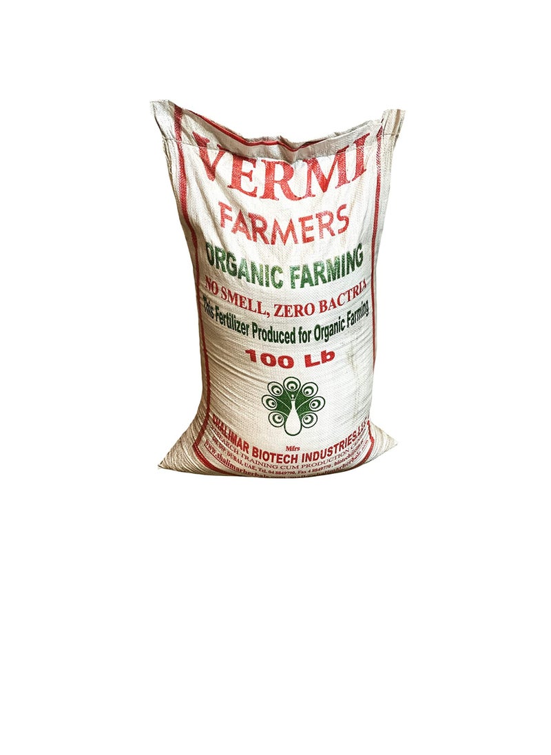 Farmer's VERMI FARMERS سماد عضوی Worm Organic Fertilizer 100 Lb | 50 KGs | No.1 Choice of Organic Growers  - Image 2