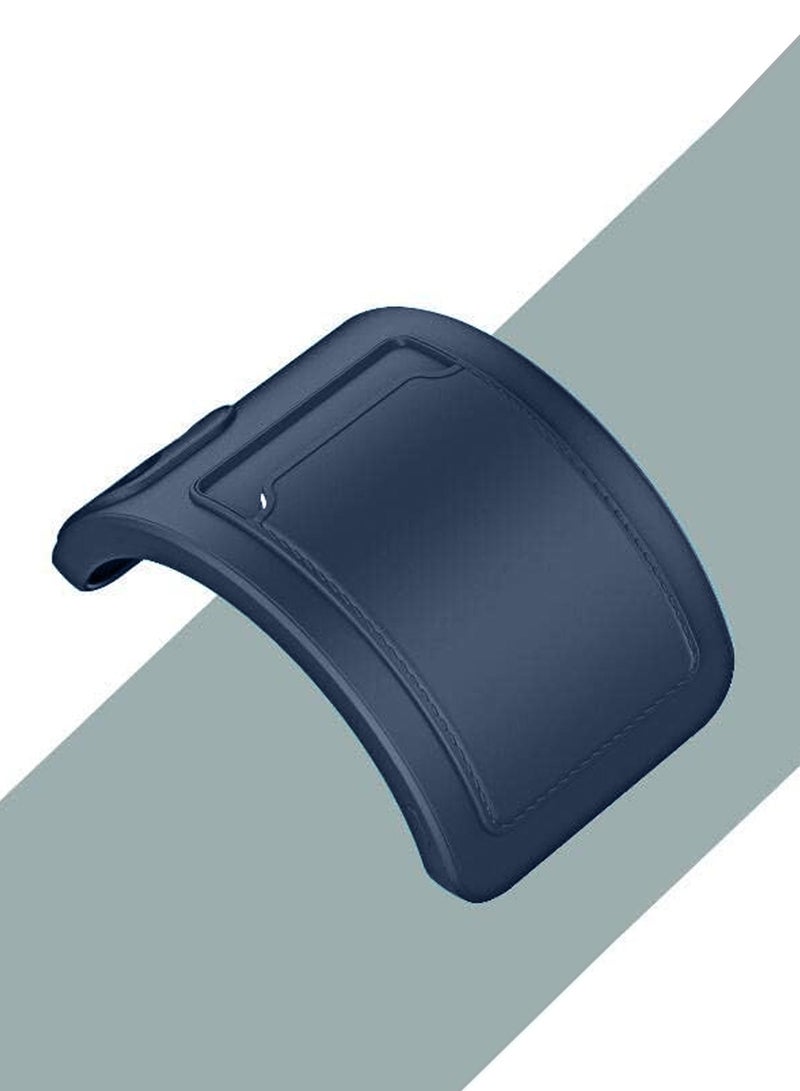 Wtech Silicone TPU With Card Holder Case Cover For Samsung Galaxy A55 5G 2024 Navy Blue - Image 4