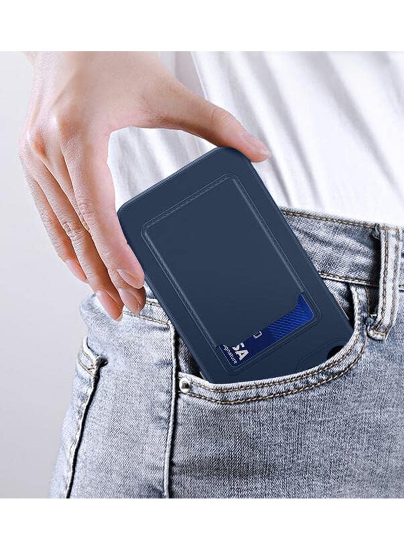 Wtech Silicone TPU With Card Holder Case Cover For Samsung Galaxy A55 5G 2024 Navy Blue - Image 5