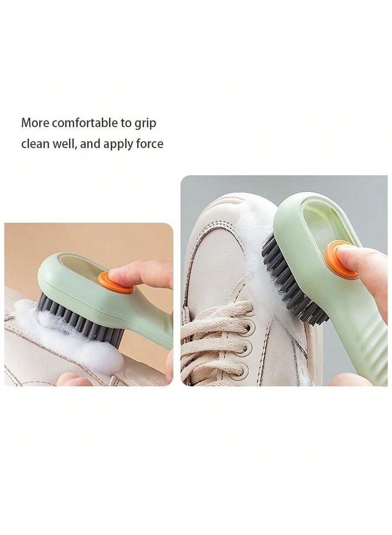 Multifunctional Shoes Cleaning Brush with Built-in Liquid Dispenser & Soft Bristles - Image 2