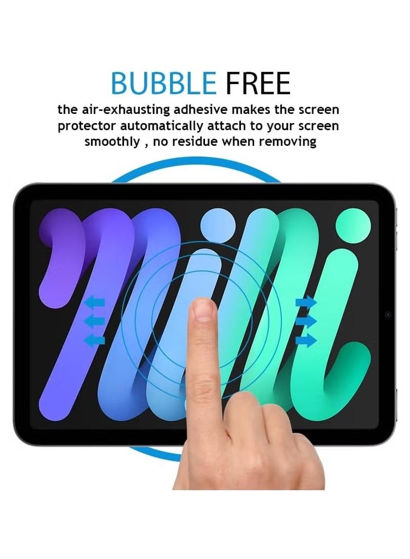 DUSALA Screen Protector compatible with iPad mini 7 (A17 Pro, 2024 Model, 7th Generation) / mini 6 (2021 Model, 6th Generation), 8.3-Inch, Tempered Glass Film - Image 4