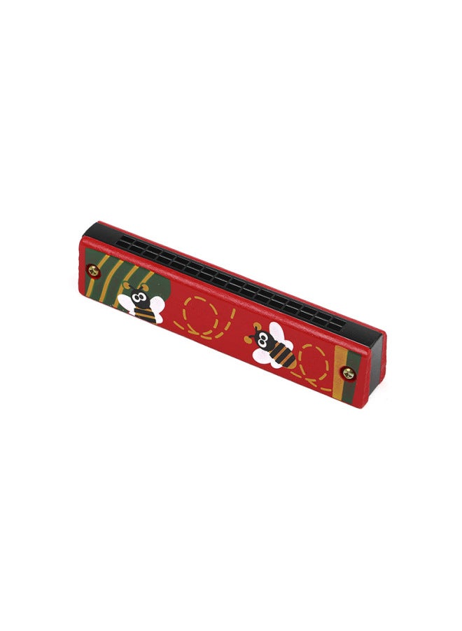 Wooden Harmonica Toy 16 Hole Wind Instrument Children Enlightenment Musical Instrument - Image 1