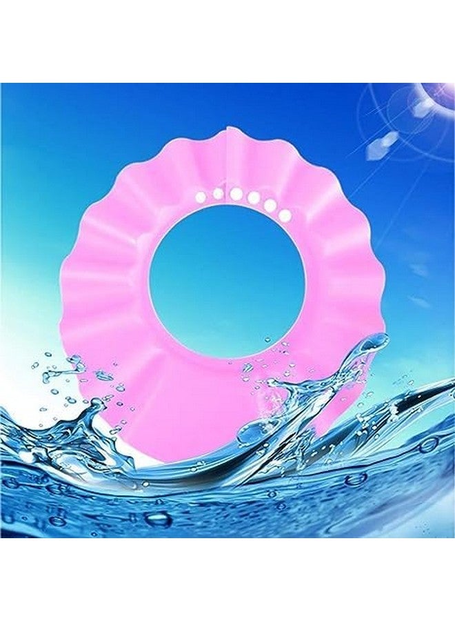 WENGTY Baby Shower caps Adjustable Safe Soft Bathing Baby Shower Hair Wash Cap for Children, Baby Bath Cap Shower Protection for Eye and Ear (Multicolour) - Image 5