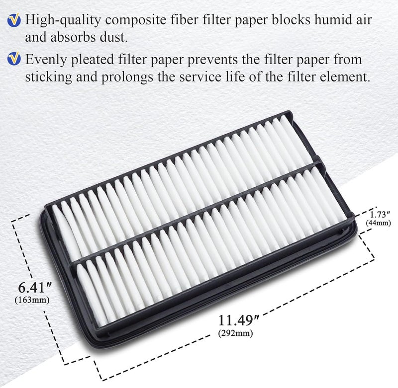 X4XZ CA12061 Engine Air Filter for Honda and Acura - Image 4