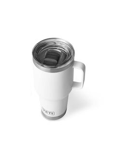 YETI YETI Rambler 30 oz Travel Mug, Stainless Steel, Vacuum Insulated with Stronghold Lid, White  - Image 1