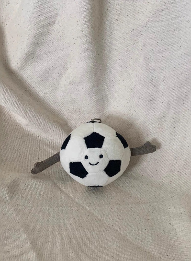 general JC football doll pendant, keychain cartoon doll plush toy, schoolbag pendant cute keychain. - Image 2