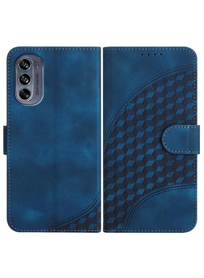 اس-توب جراب لهاتف Motorola Moto G62 5G، جراب جلدي منقوش عليه رأس فيل مع حبل تعليق - Image 1