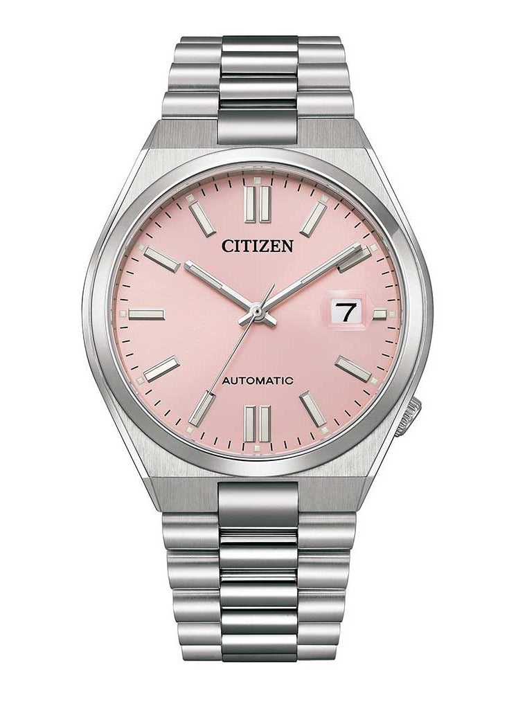 CITIZEN x Pantone NJ0158-89X Mechanical Dreamy Pink Dial Stainless Steel Watch - Image 1