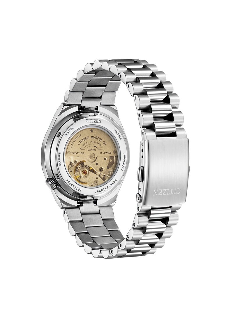 CITIZEN x Pantone NJ0158-89X Mechanical Dreamy Pink Dial Stainless Steel Watch - Image 3