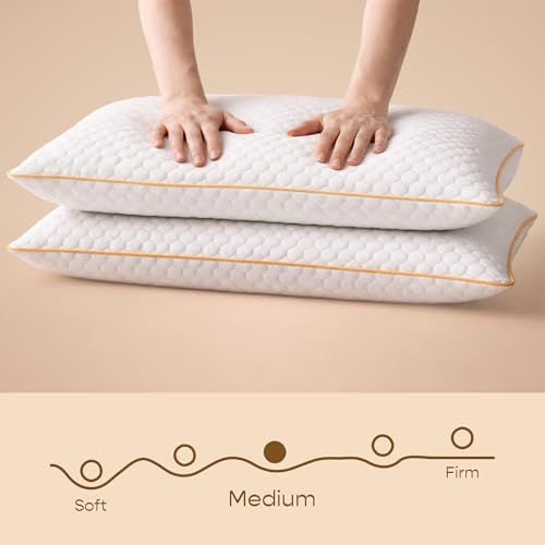 SleepyCat Orthopaedic Memory Foam Pillow for Better Shoulder and Neck Support, 1 Piece (Small Size, 22x14x4 inches, White, Bamboo Fabric) - Image 5