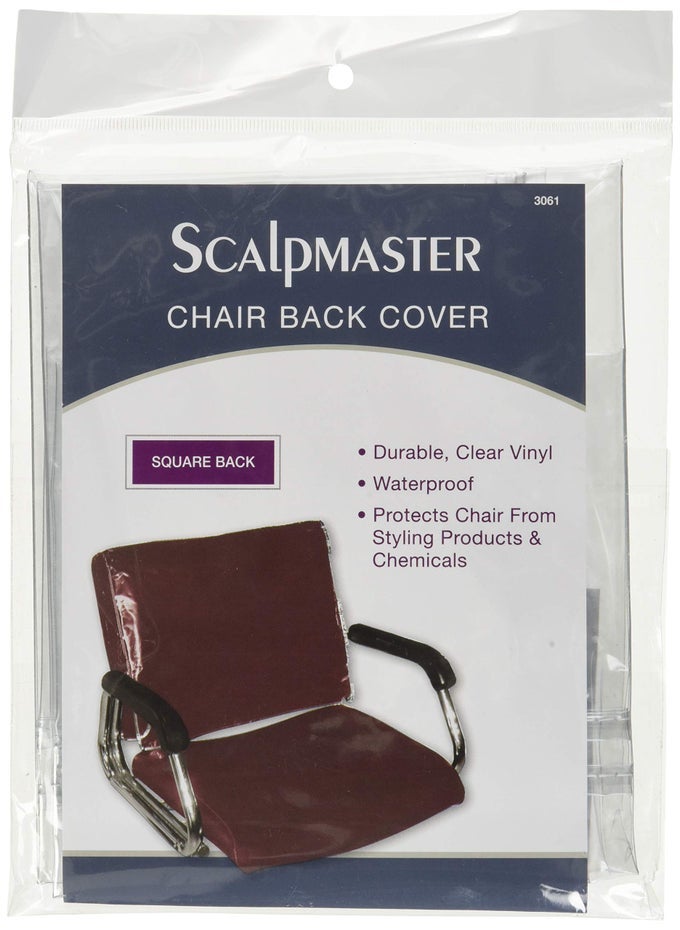 SQUARE CHAIR BACK COVER TRANSPARENT VINYL 3061