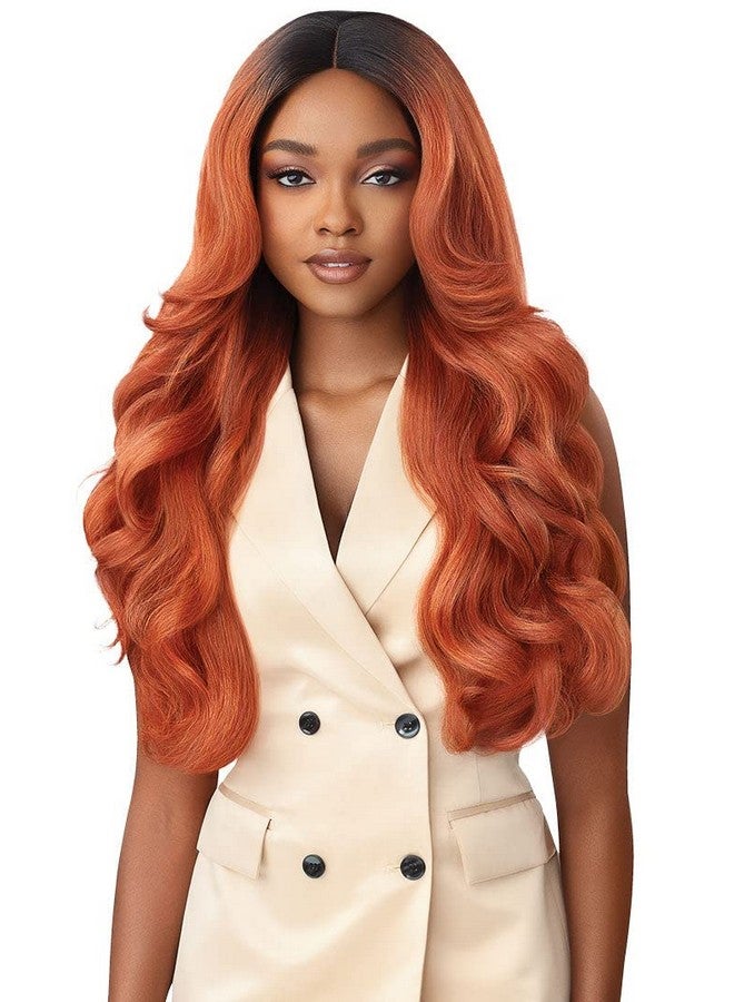 Outre Soft & Natural Synthetic Lace Front Wig Neesha 208 (1B Off Black) - Image 1