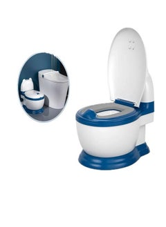 Baby Potty Training Toilet and Potty Complex, Realistic Potty Training Seat, Toddler Potty Seat with Soft Seat, Removable Potty Bowl, Toilet Paper Dispenser and Splash Guard, Non-Slip for Kids