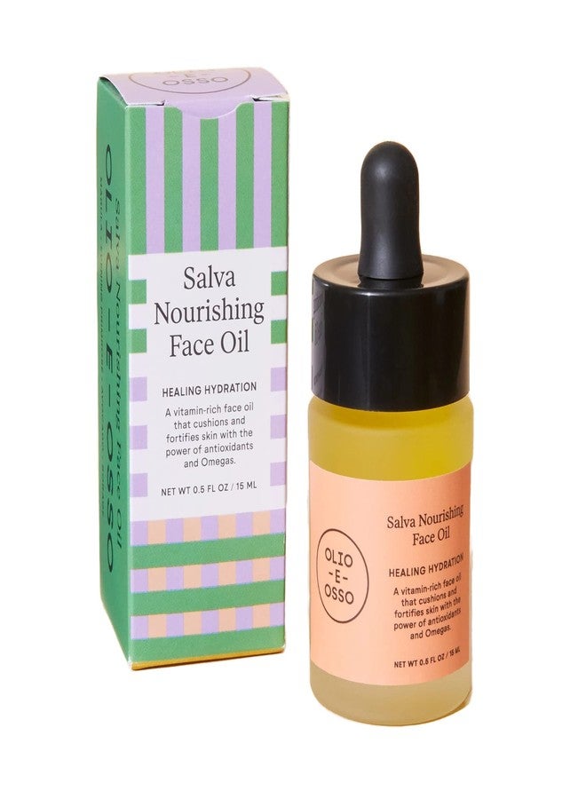 OLIO E OSSO - Natural Salva Nourishing Face Oil | Natural, Non-Toxic, Clean Beauty (0.5 fl oz | 15 mL) - Image 1
