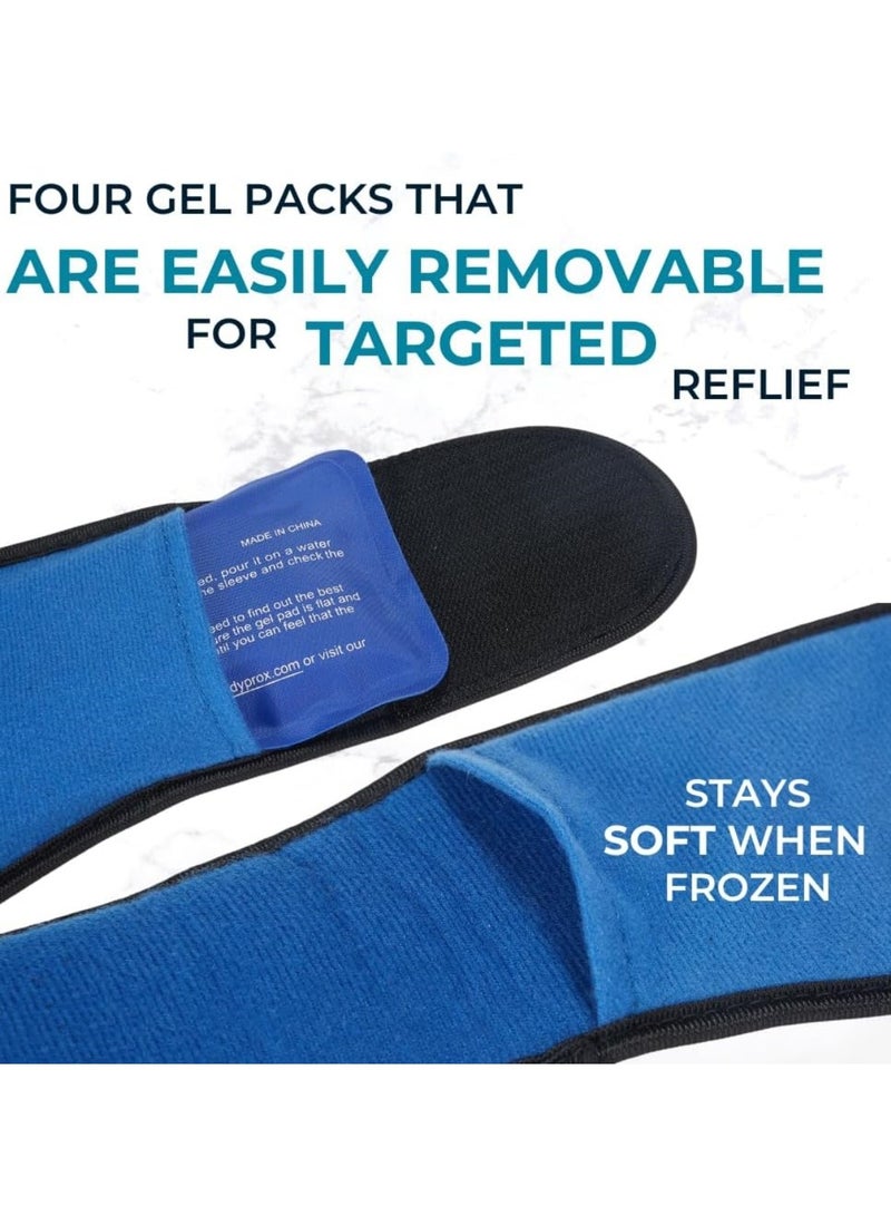 Face Ice Pack for Jaw Head and Chin Adjustable Hot and Cold Wrap for Wisdom Teeth and TMJ Pain Relief - Image 3