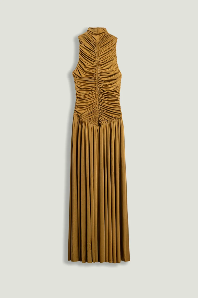 Nocturne  Ruched High-Neck Maxi Dress for Women | Best Price UAE