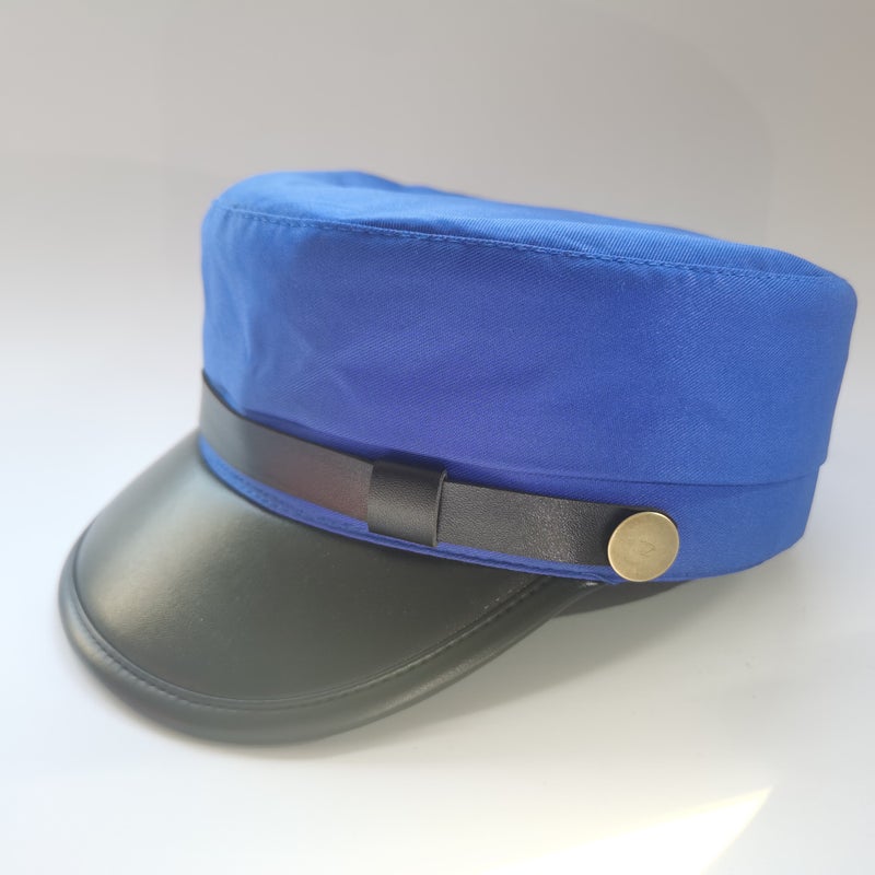 Four Seasons All-Match Hat Chanel Style Navy Hat Black Zhongshan Suit Flat Top Hat May 4Th Youth Republic Of China Student Hat - Image 1