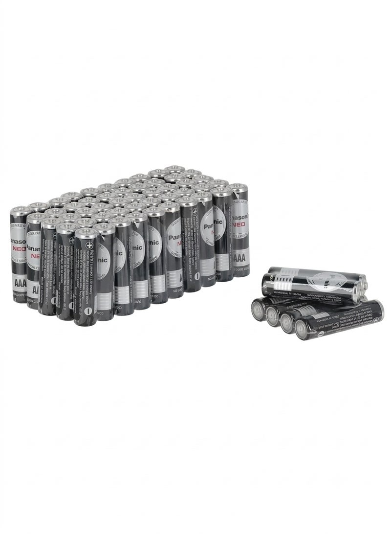 Panasonic AAA Batteries 60-Pack Extra Heavy Duty Neo R03NT/2S, Long-Lasting Zinc Carbon Batteries for Remote Controls, Clocks, Toys, Flashlights & Everyday Devices - Image 2