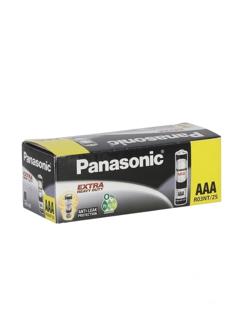 Panasonic AAA Batteries 60-Pack Extra Heavy Duty Neo R03NT/2S, Long-Lasting Zinc Carbon Batteries for Remote Controls, Clocks, Toys, Flashlights & Everyday Devices - Image 3