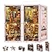 fifijoy Book Nook Kit DIY Miniature House Dollhouse Kit for Adults and Teens Booknook Tiny House Bookshelf Decor 3D Wooden Puzzle Gifts for Family Friends Sewing Room - Image 2