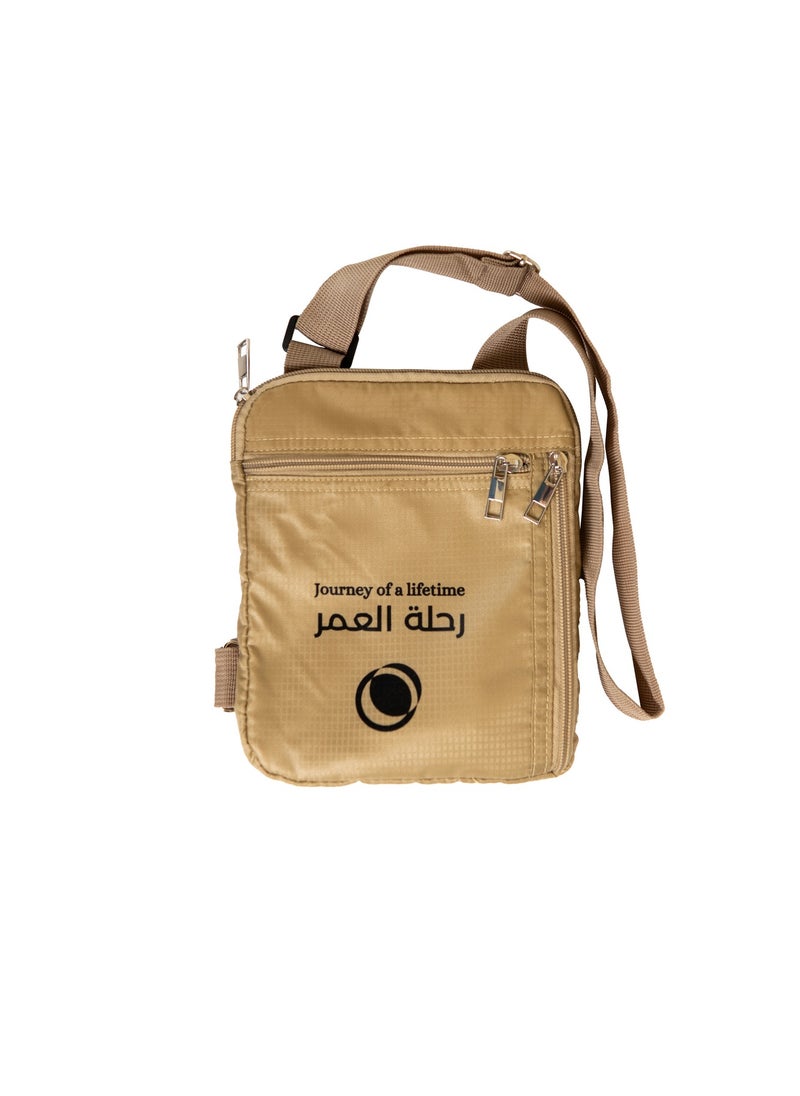 Hilalful - HilalFul Hajj & Umrah Chest Bag | Crossbody Belt | For Men, Women, Unisex | For Comfort Travel | Adjustable Polyester Strap | Nylon Bag | Breathable Mesh | Water Resistant - Image 1