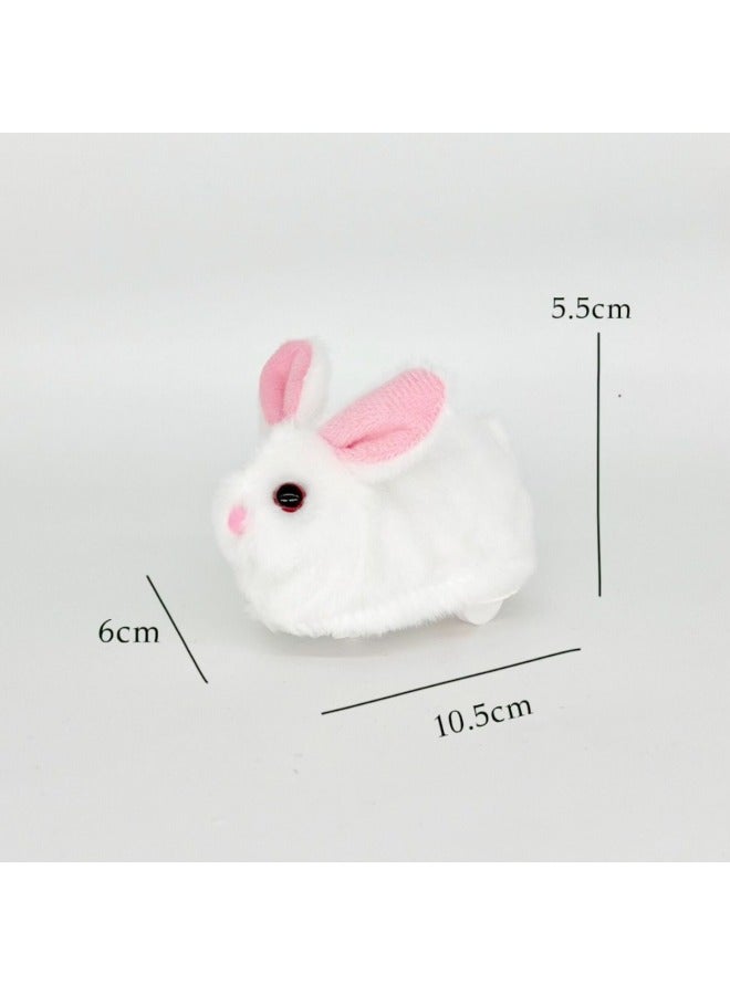 Adorable Cat And Dog Rolling Ball Children's Toys Simulation Plush Pet Electric Hamster Ball-Color:English Box-Brown White Mouse (Blue Transparent Ball)  - Image 3